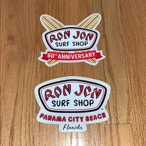 💎 I am selling 2 Ron Jon stickers.